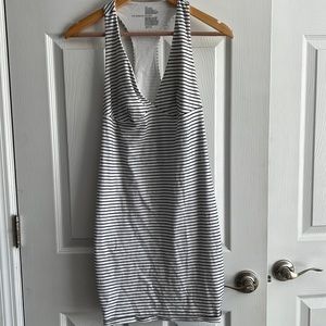 Striped Racerback cotton dress